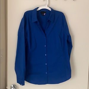 Navy blue formal Blouse long sleeve